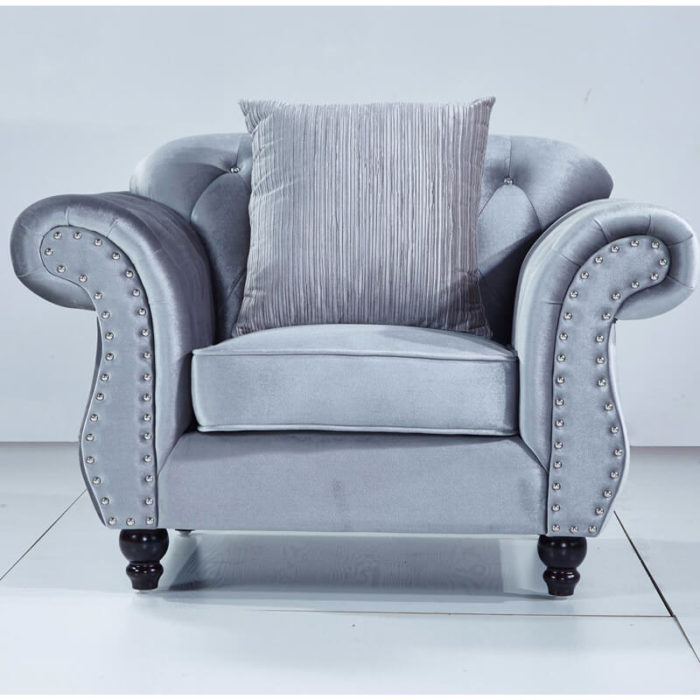 modern velvet chesterfield chair