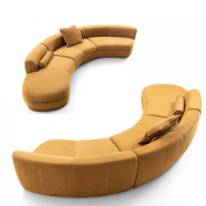 curved modular sofa from china