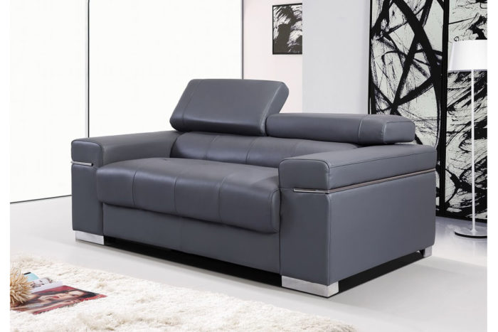 black leather sofa settee couch