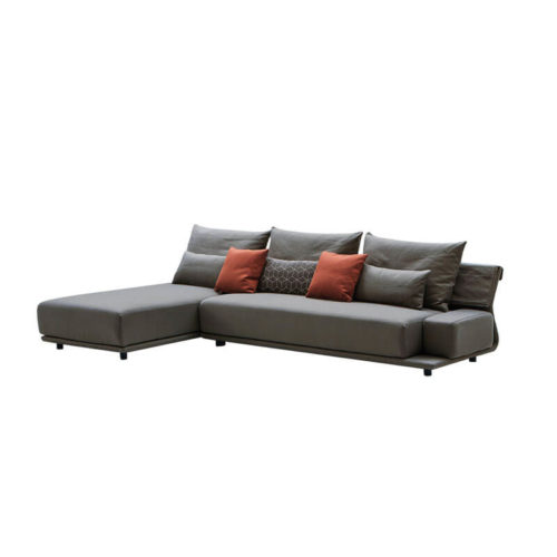 Scandinavian grey modular sofa