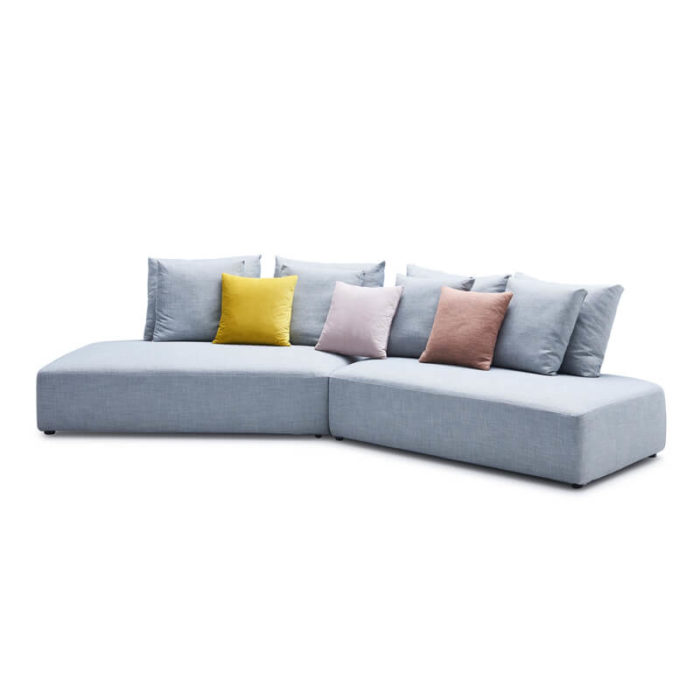 Semi circle curved couch sofa