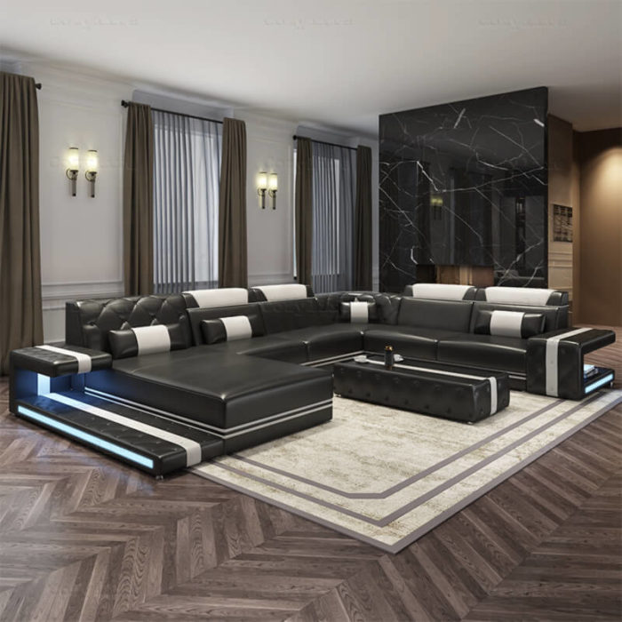 Luxury design XL sectional sofa