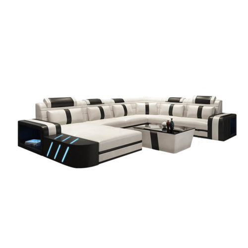 large u shaped sectional with coffee table
