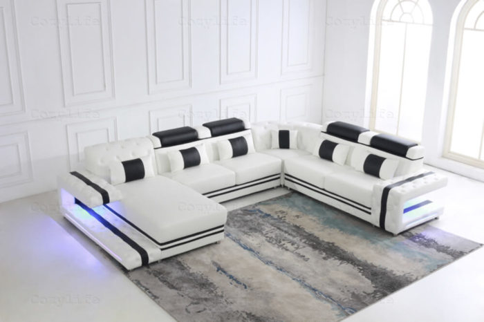 sofa XXL leder in modern design