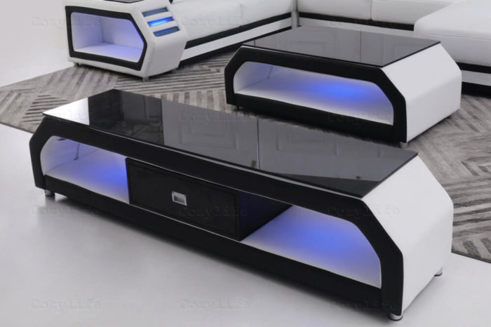 sofa led coffee table with storage
