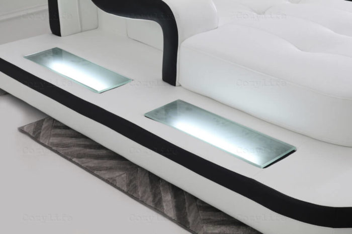 sofa with built in led lights
