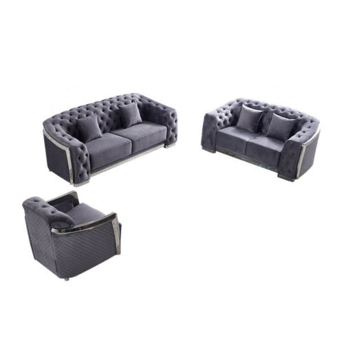 stainless steel couch set