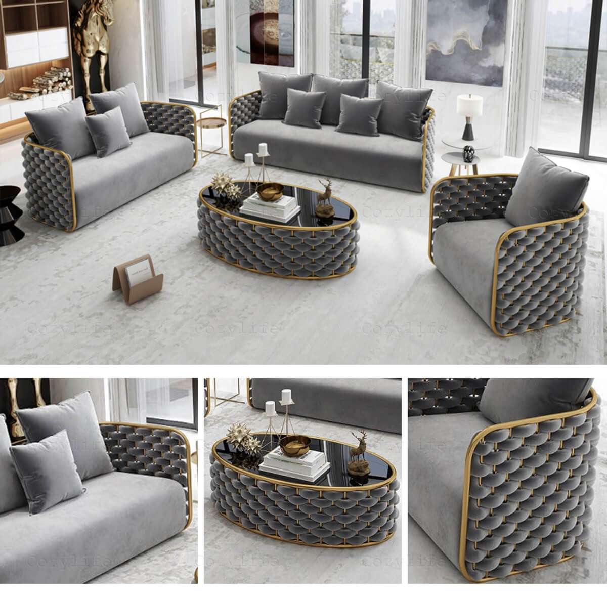 modern steel sofa design made in china
