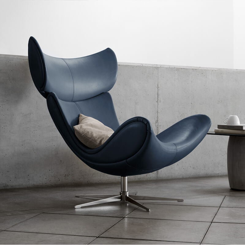 Imola Chair With Swivel Function & Ottoman | Replica Imola Chair
