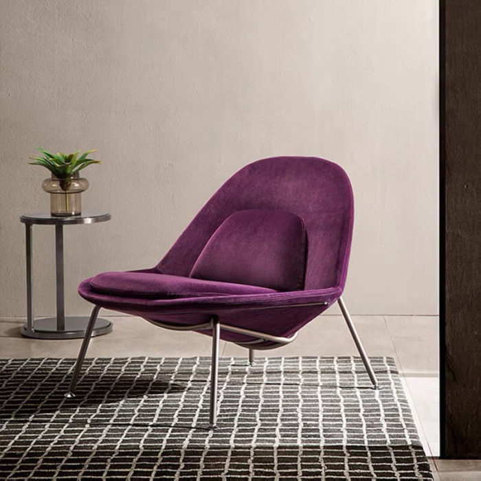 modern purple armchair from china