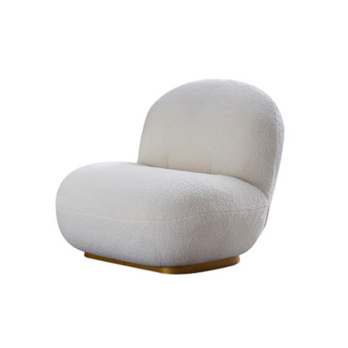 stylish pacha lounge chair with metal base