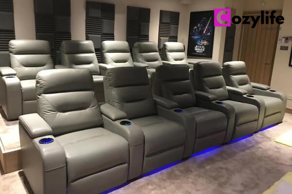 Modern power moive theater seats from Cozylife