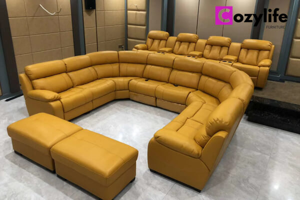 U shaped large reclining sectional from Cozylife