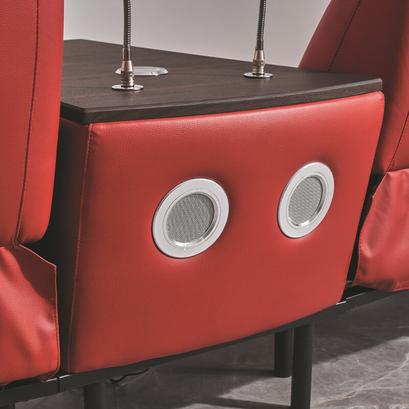 home theather seating with speakers