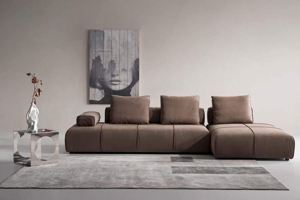 velvet corner sofa from china